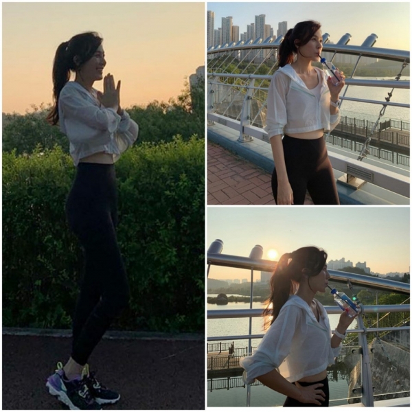 女演员Haneul Kim于19日在她的SNS上展示了孩子的母亲和40多岁时的完美身材/照片= Kim Haneul SNS