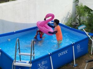 朴恩惠，双胞胎儿子“这将是今年夏天的最后一次水上娱乐”