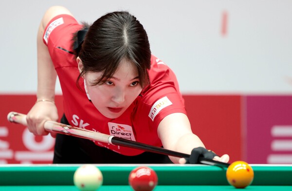 '<b>강지은</b> 2승' <b>SK렌터카</b>, 4연승 질주… 하나카드 제치고 선두에