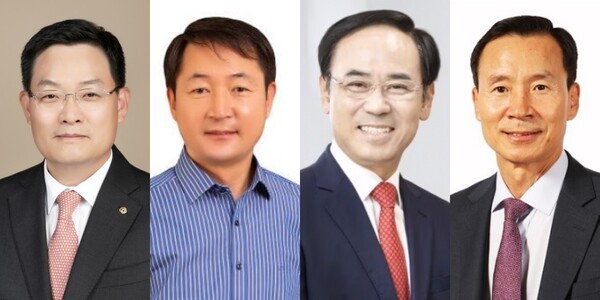 (왼쪽부터) 손재일 한화에어로스페이스 대표, 차재병 KAI 대표, 이용배 현대로템 대표 신익현 LIG넥스원 대표