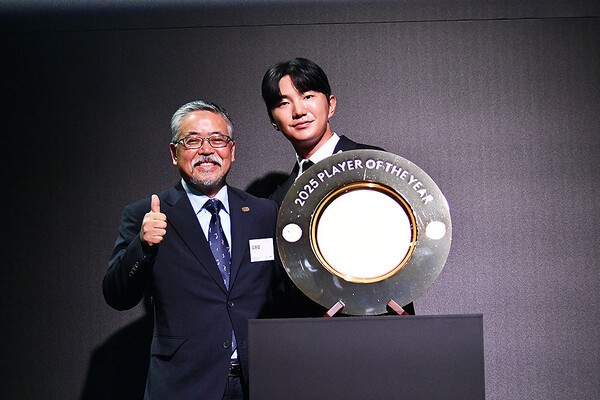 옥태훈 "김원섭 KPGA 회장님 감사합니다." /사진=홍준성