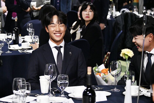 송민혁의 찐 웃음 /사진=홍준성