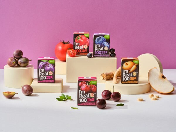 과채주스 브랜드 '아임리얼 100 공농축'제품 이미지/풀무원 제공