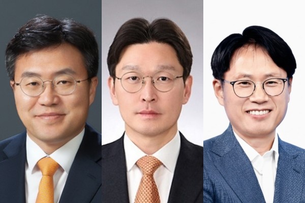 (왼쪽부터) 삼성생명 오성용 ,이상희, 이팔훈 삼성생명 신임 부사장./삼성생명 제공
